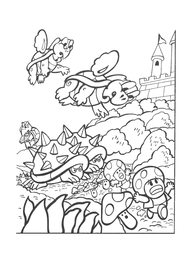 nintendo coloring pages free - photo #7