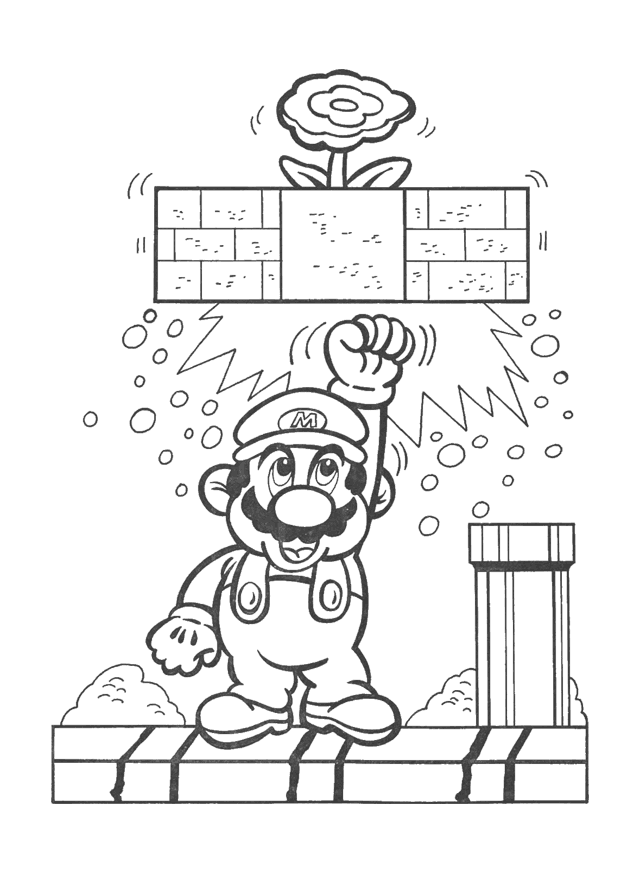 nintendo coloring pages free - photo #19